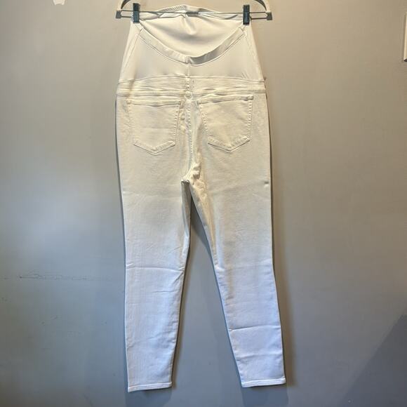 NWT J. Crew White maternity jean in signature stretch Slim Fit Full Length BR173 - Picture 4 of 14